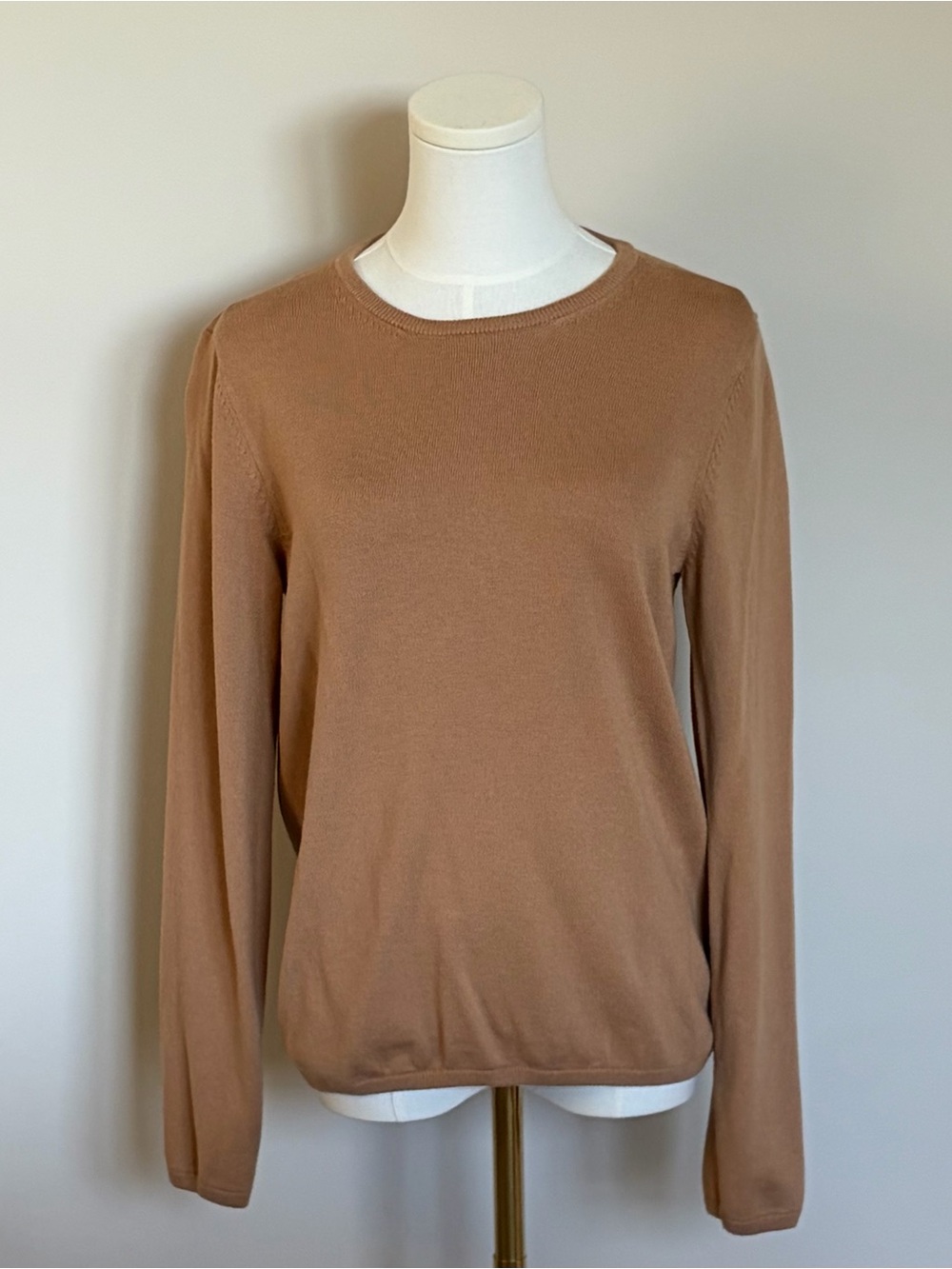 Ann Taylor Camel Crewneck Sweater